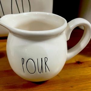 Little letter Rae Dunn “POUR” creamer